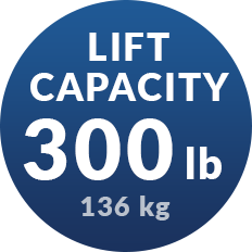 300 lb lift capacity